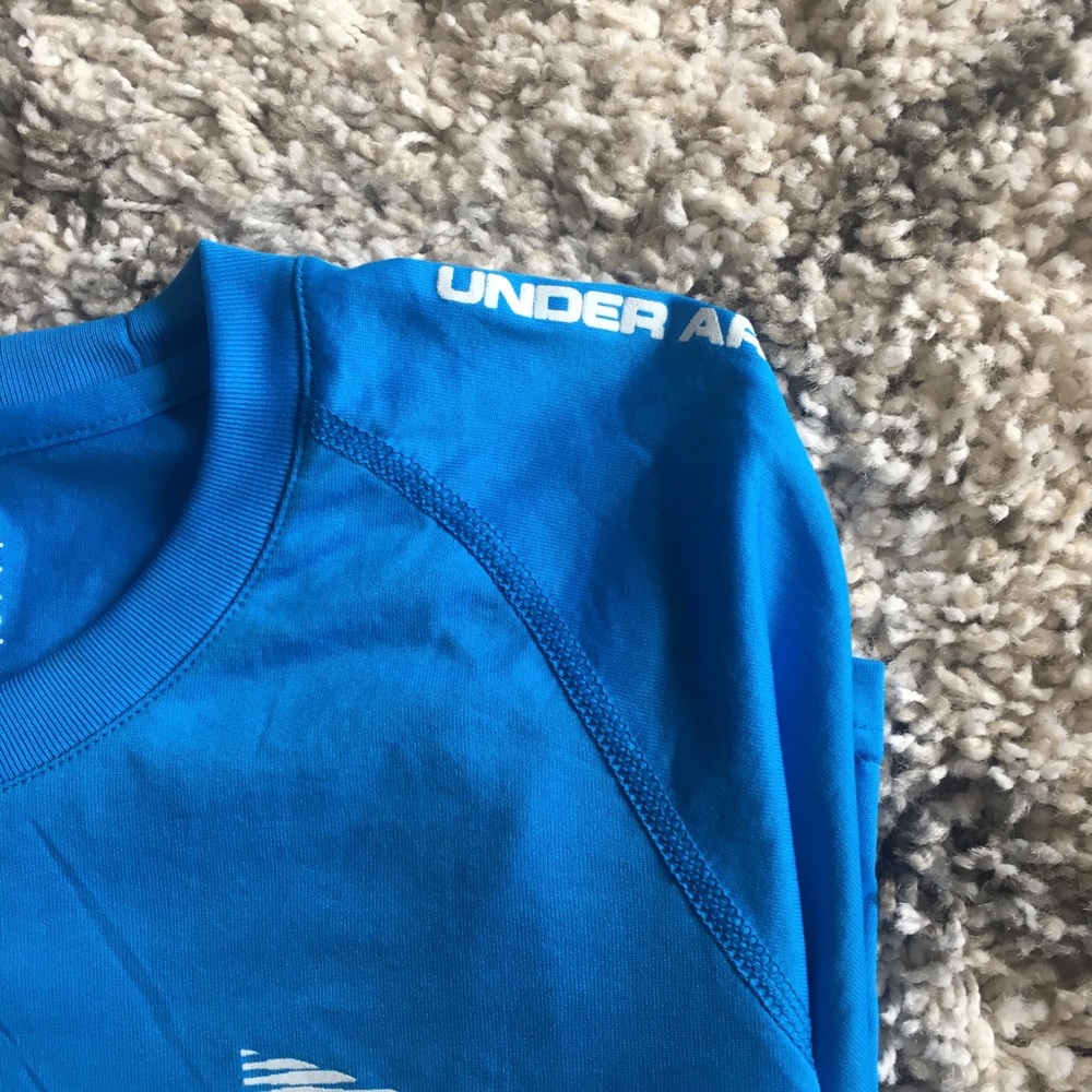 NWT Mens Blue Under Armour Heatgear Loose T-shirt - Picture 6 of 7